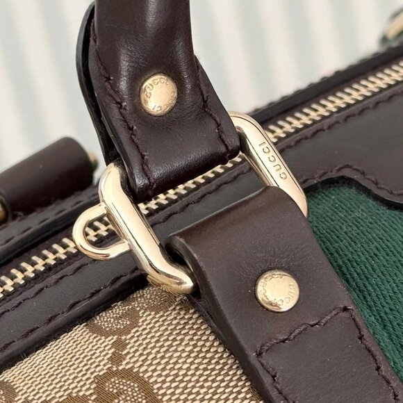 Gucci Vintage Web Boston Bag GG Canvas - Picture 8 of 10